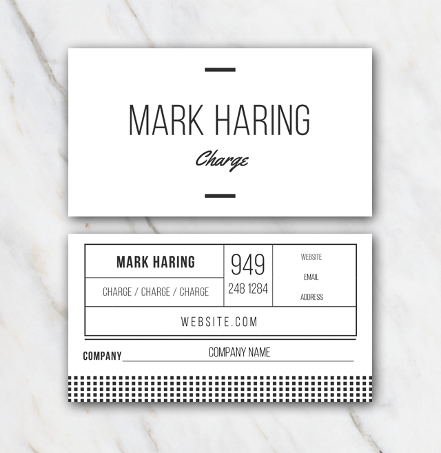 Mark Haring business card template