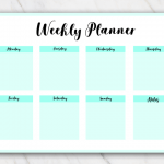 Printable weekly planner | FREE